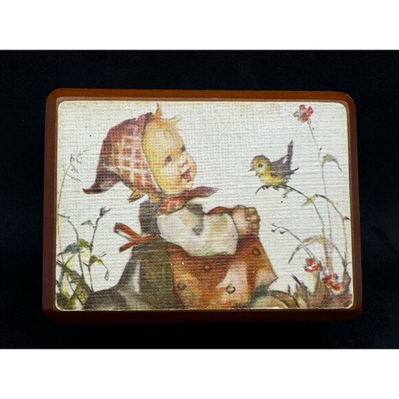 Vintage REUGE Switzerland Musical Box, Doctor Zhivago App 4”x 3” Child & Bird - Picture 2 of 11